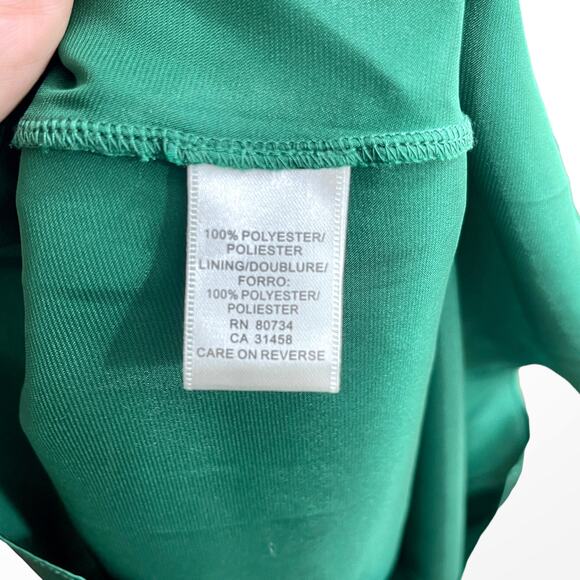 00s BCBGMAXAZRIA Vintage Green Beaded Spaghetti Strap Mini Dress - Picture 6 of 9